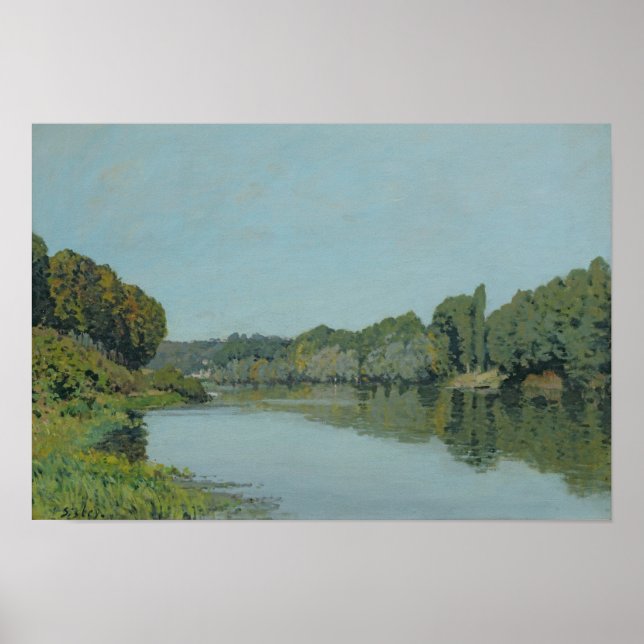 Poster Alfred Sisley | Sena em Bougal (Frente)