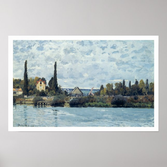 Pôster Alfred Sisley | Sena em Bougal (Frente)