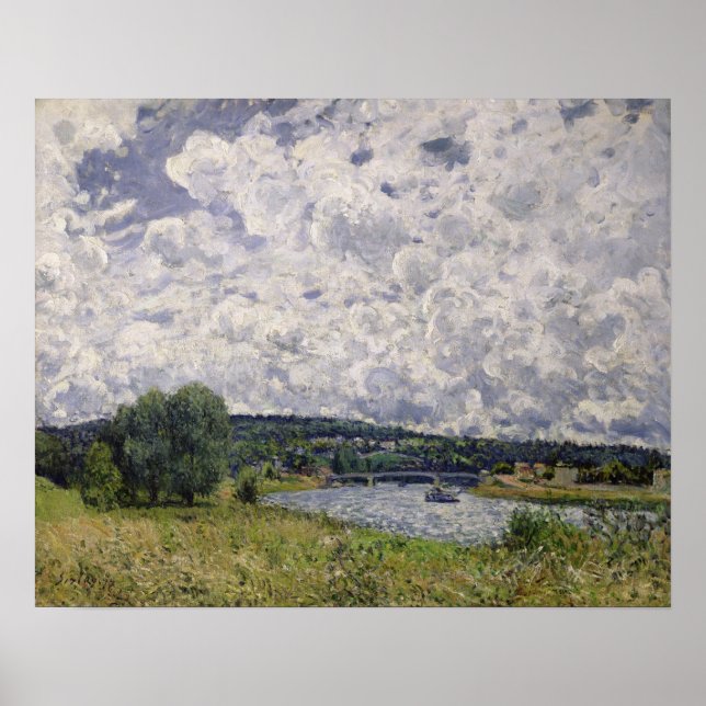 Pôster Alfred Sisley | Sena em Suresnes (Frente)