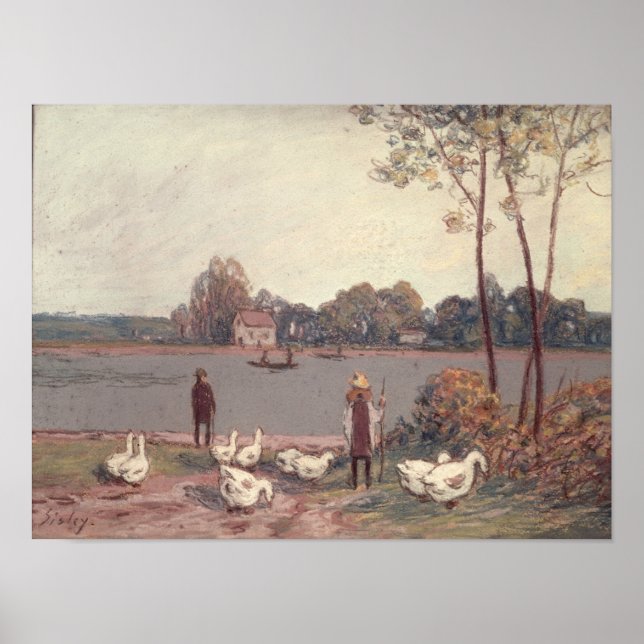 Pôster Alfred Sisley | Sobre os bancos do empréstimo (Frente)
