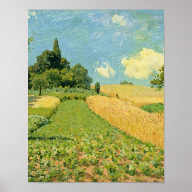 Poster Alfred Sisley | The Cornfield (Frente)