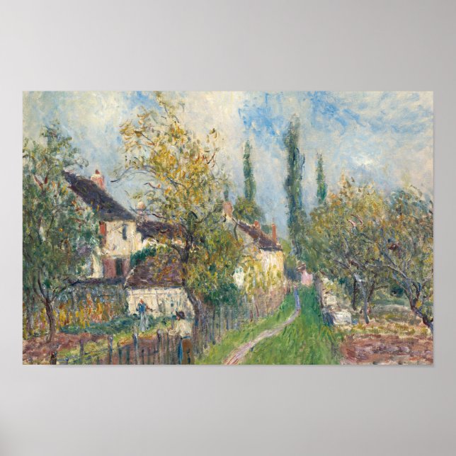 Poster Alfred Sisley - Um caminho para Les Sablons (Frente)