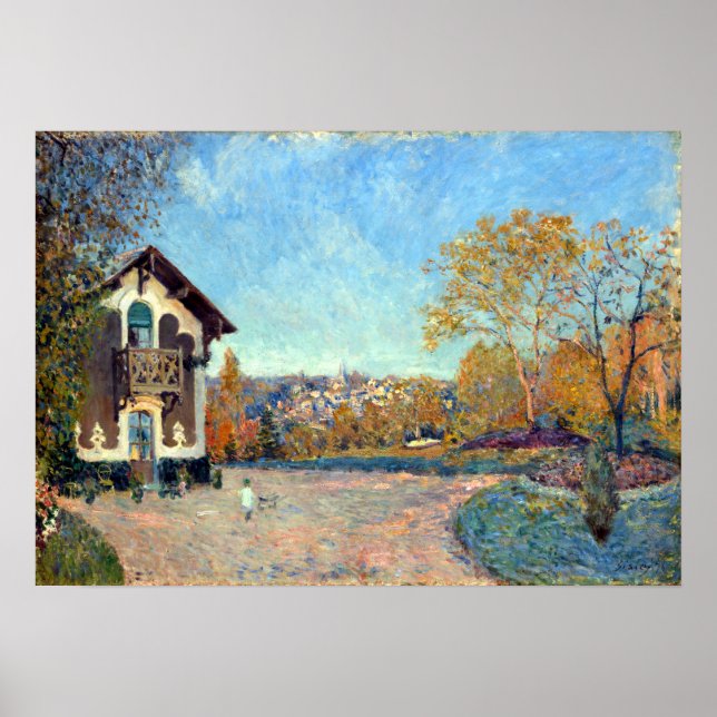 Pôster Alfred Sisley View de Marly-le-Roi de Coeur-Vola (Frente)