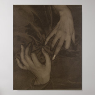 Poster Alfred Stieglitz-Georgia O’Keeffe Mãos Foto