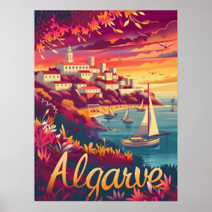 Poster Algarve Sunset