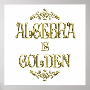 Poster ALGEBRA é Ouro