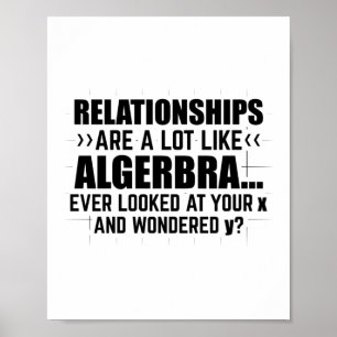 Poster Álgebra Matemática   Presentes matemáticos