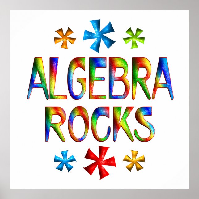 Pôster ALGEBRA ROCKS - A partir de US$ 11,80 (Frente)