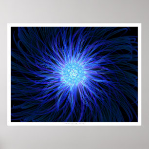 Pôster Algo azul