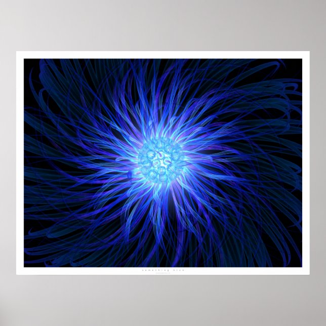 Pôster Algo Azul (Frente)