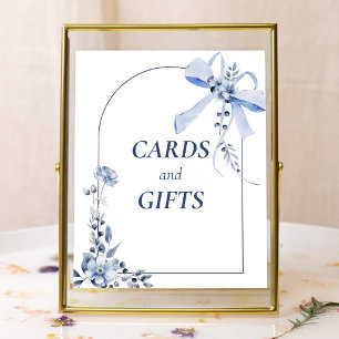 Poster Algo Blue Floral Arco Arch Cards & Gifts Poste