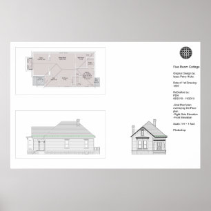 Poster Algodão de cinco quartos