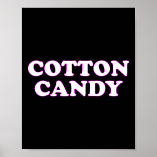 Poster Algodão doce Halloween Fingindo que sou Cotton