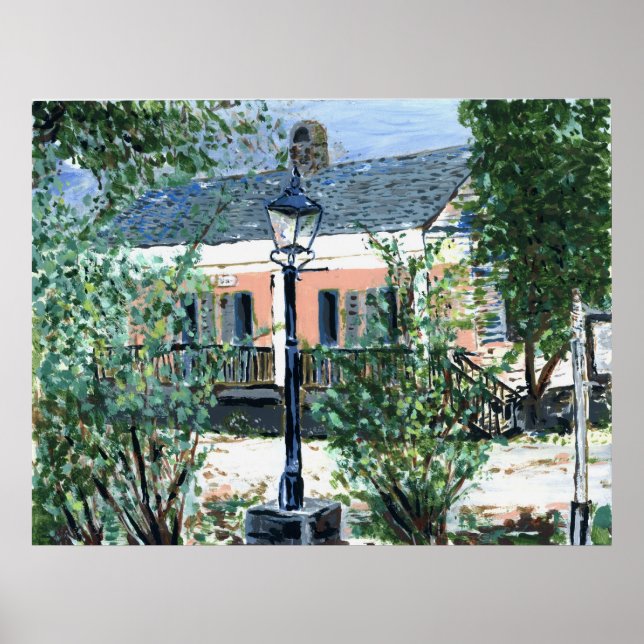 Pôster Algodão Rosa em Plantação (Frente)