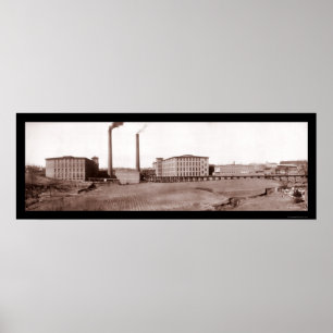 Pôster Algodão Spartanburg, foto 1909 do SC