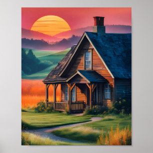 Poster Algodão Sunset