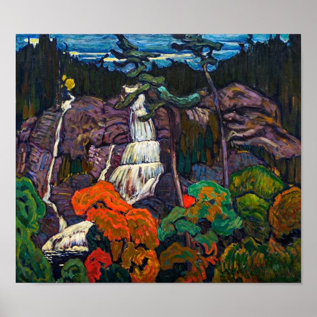 Poster Algoma Waterfall | J.E.H. MacDonald | (Frente)