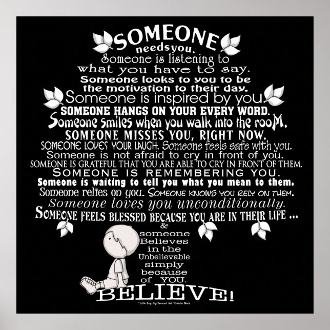 Poster Alguém Árvore (Frente)