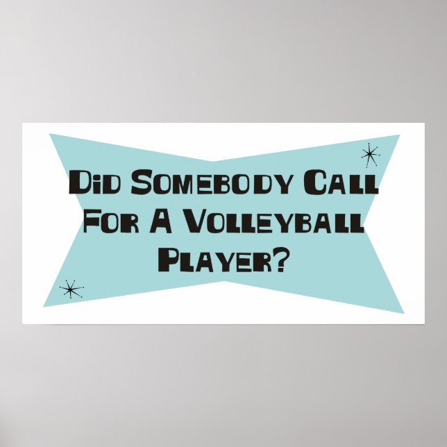 Poster Alguém Chamou Um Jogador De Voleibol (Frente)