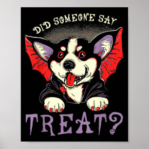 Poster Alguém Disse Guloseima - Cachorro Vampiro Morcego