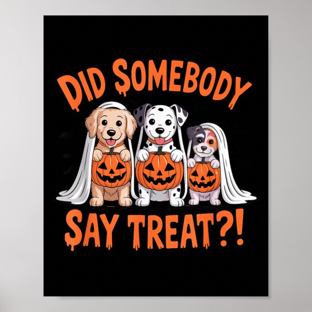 Poster Alguém Disse Presente Amantes de Cães Fantasmas Ha (Frente)