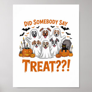 Poster Alguém Disse Que Tratava Cães Fantasmas No Hallowe