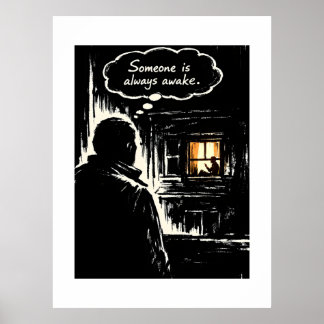 Poster Alguém Está Sempre Acordado