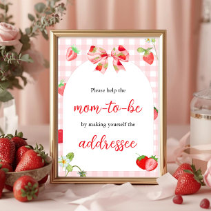 Poster Alguém Muito Doce Placa de Mesa para Futuros Pai