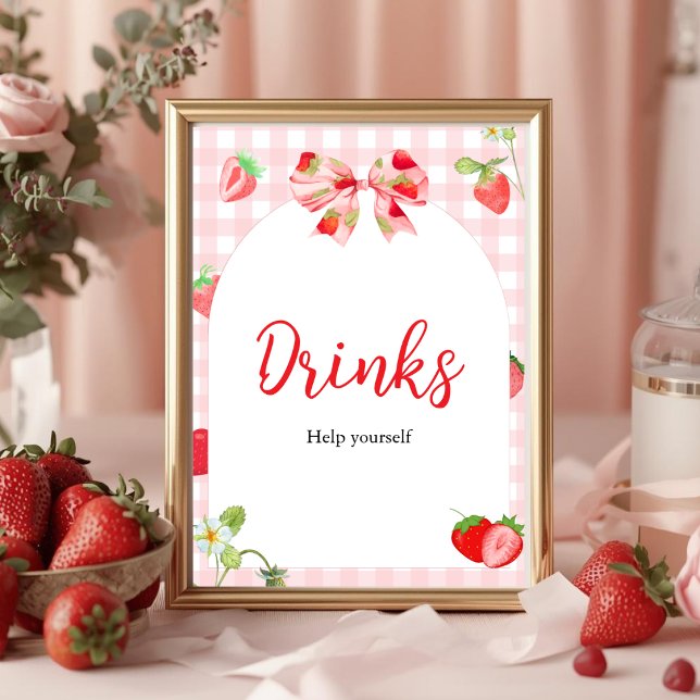 Poster Alguém Muito Doce | Sinal de Mesa de Bebidas (Criador carregado)