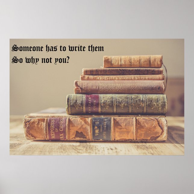 Poster Alguém tem que escrever (Frente)