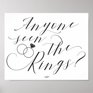 Poster Alguém viu o sinal processional de casamento dos a