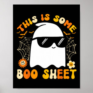 Poster Algum Folheto de Boas Folhas de Halloween Ghost En