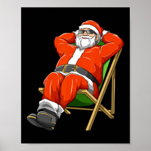 Poster Alguma coisa Papai Noel Natal Em Julho Festa Havai