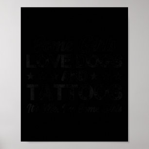 Poster Algumas Garotas Amam Cachorros E Tatuagens - Camis