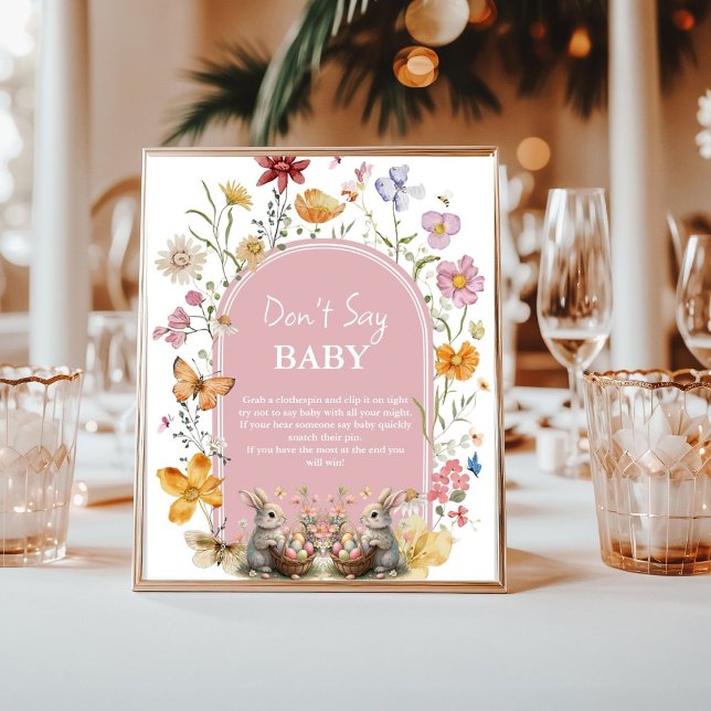 Poster Algumas Páscoas coelhinhas não dizem sinal de chá  (Criador carregado)