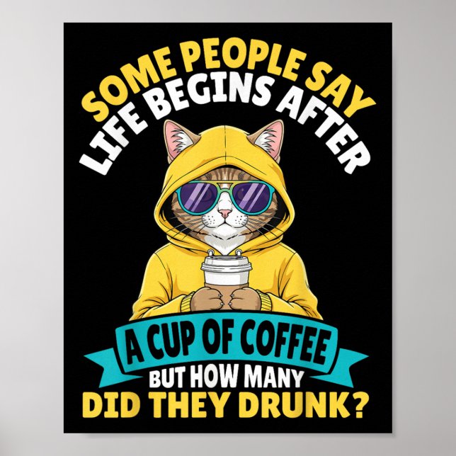 Poster Algumas Pessoas Dizem Que A Vida Começa Após Uma X (Frente)