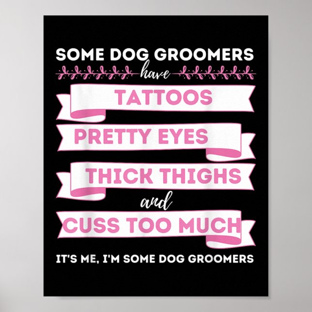 Poster Alguns Cachorros Têm Tatuagens - Cachorro Alinhand (Frente)