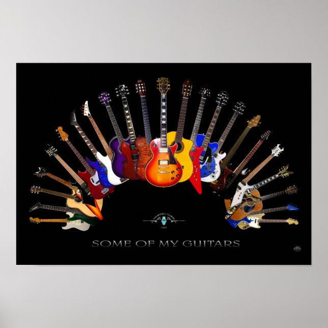 Poster Alguns dos meus guitarras ~ SolidSpaceStudio desde (Frente)