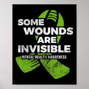Poster Alguns ferimentos Invisíveis de Sentido Mental de