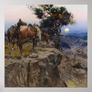 Poster "Aliados inocentes" por Charles M Russell