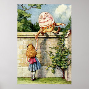 Pôster Alice and Humpty Dumpty