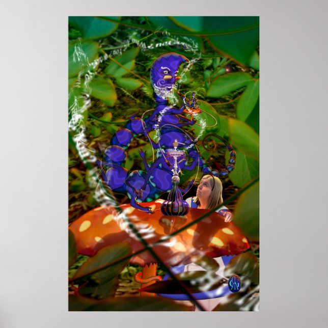 Pôster Alice and the Caterpillar (Frente)