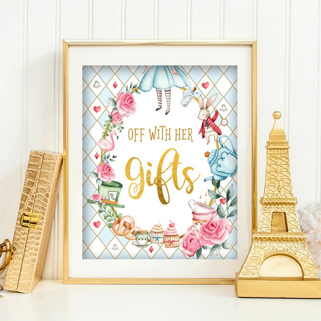 Poster Alice Azul no País das Maravilhas DESLIGADA COM Si (Criador carregado)