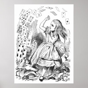 Pôster Alice com cartões