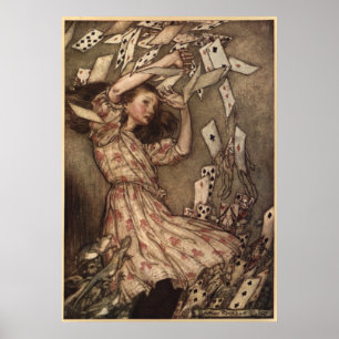 Poster Alice e as Cartas de Arthur Rackham