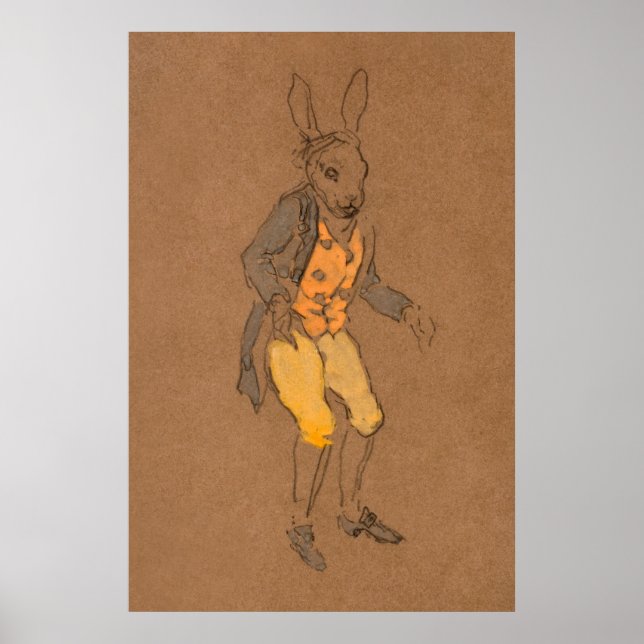 Poster Alice e Wonderland Forest Character Painting-5 (Frente)