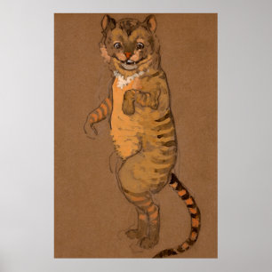 Poster Alice e Wonderland Forest Character Painting-9