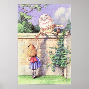 Poster Alice & Humpty Dumpty Colorido