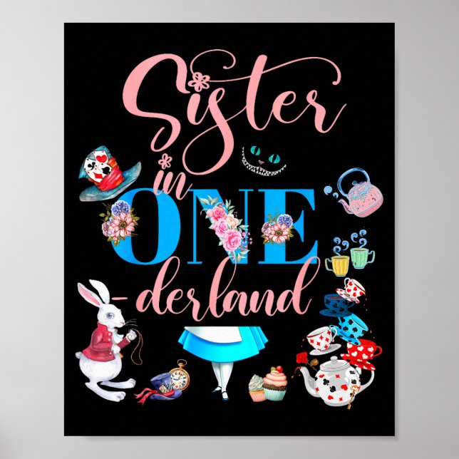 Poster Alice In Onederland Family Sister Of The Birthday  (Frente)