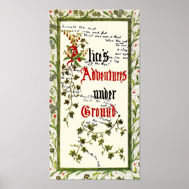 Pôster Alice In Wonderland 1rua Edition (Frente)